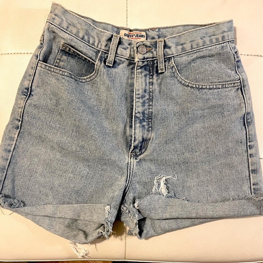 Vintage Guess High waisted denim shorts